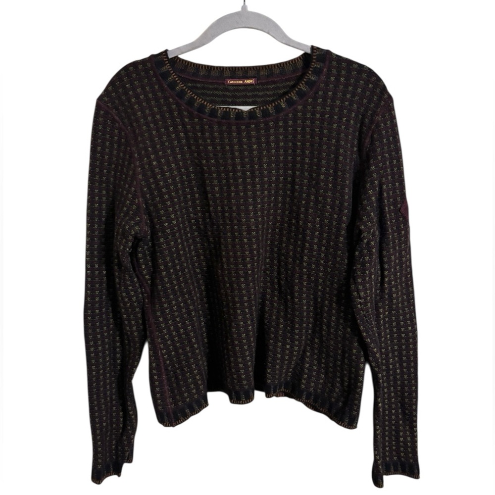 Catherine Andre Wool Angora Cashmere Blend Pullover‎ Sweater Large